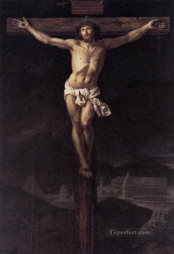 Cristo en la Cruz Neoclasicismo Jacques Louis David Pinturas al óleo